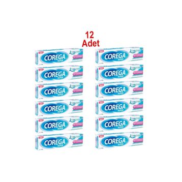 Corega Super Tat İçermez 12x40 gr Diş Protezi Yapıştırıcı Krem
