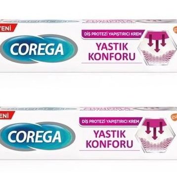 Corega Yastık Konforu 2x40 gr Diş Protezi Yapıştırıcı Krem
