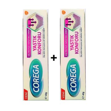Corega Yastık Konforu 2x40 gr Diş Protezi Yapıştırıcı Krem