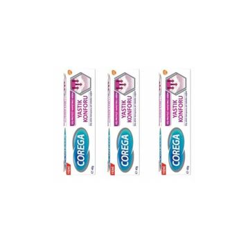 Corega Yastık Konforu 3x40 gr Diş Protezi Yapıştırıcı Krem