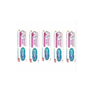 Corega Yastık Konforu 5x40 gr Diş Protezi Yapıştırıcı Krem