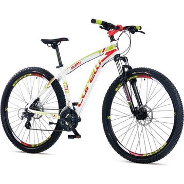 Corelli Dusty 2.0 HD Fren Shimano 21 Vites 26 Jant Beyaz Yeşil Kırmızı 20 Kadro Dağ Bisikleti