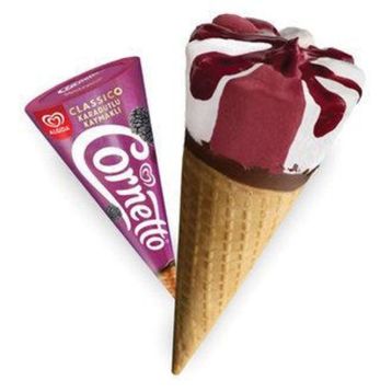 Cornetto Classico Karadutlu ve Kaymaklı 125 ml Dondurma