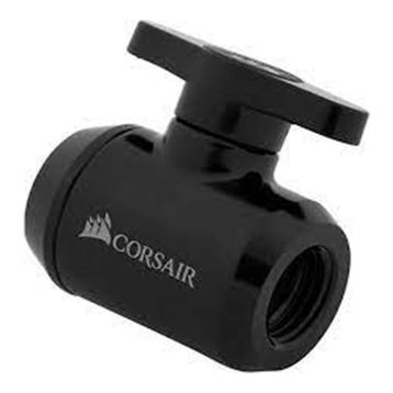 Corsair CX-9055019-WW Black Fitting valve XF Adapter Shut-off ball valve