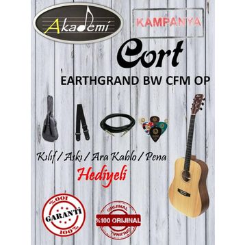 Cort EARTHGRAND BW CFM OP Natural Akustik Gitar
