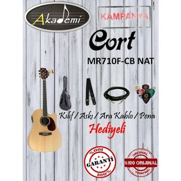 Cort MR710FCB-NAT Elektro Akustik Gİtar