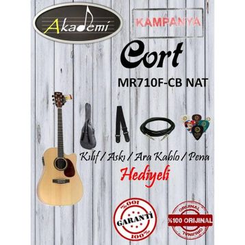 Cort MR710FCB-NAT Elektro Akustik Gİtar