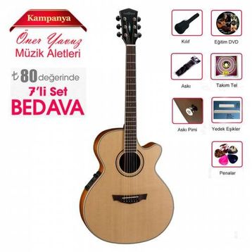 Cort PW470-NS Elektro Akustik Gitar