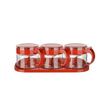 Cosiness Standlı 3'lü 300 ml Baharat Seti