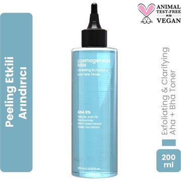 Cosmogenesis Labs AHA+BHA 200 ml Yüz Toniği