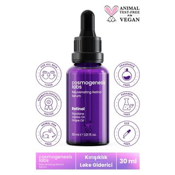 Cosmogenesis Labs Canlandırıcı Yaşlanma Kırışıklık Karşıtı 30 ml Retinol Serum