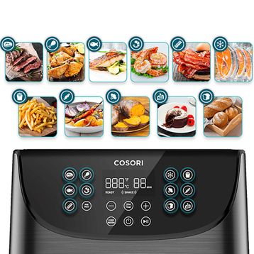 Cosori Premium XXL 5.5 lt Yağsız Siyah Fritöz