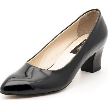 Costo Shoes 1023 Siyah Rugan Kadın Topuklu Ayakkabı