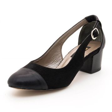 Costo Shoes 15105 Siyah Süet Analin Büyük Numara Bayan Ayakkabı