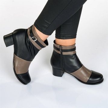 Costo Shoes 17001 Siyah Vizon Kadın Günlük Ayakkabı
