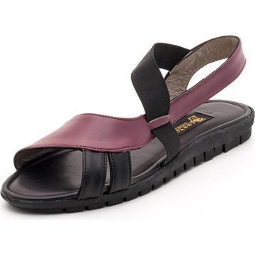 Costo Shoes 180052 Bordo Siyah Büyük Numara Sandalet