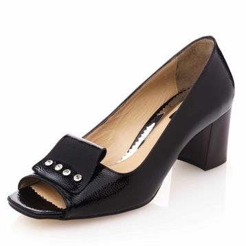 Costo Shoes 190318 Siyah Büyük Numara Kadın Ayakkabı
