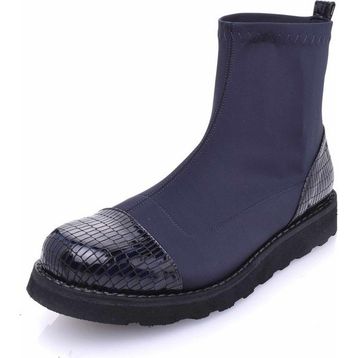 Costo Shoes 19273 Lacivert Damla Dalgıç Strech KumaşBayan Çizme