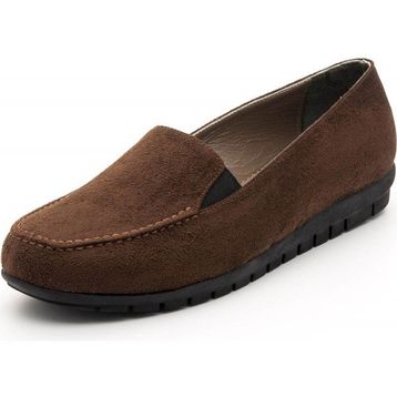 Costo Shoes 200591 Kahverengi Suet Büyük Numara Bayan Ayakkabı