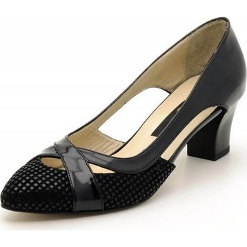 Costo Shoes 5389 Siyah Rugan Kadın Topuklu Ayakkabı