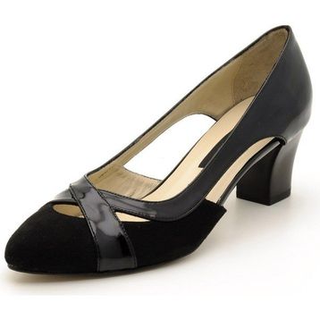 Costo Shoes 5389 Siyah Süet Kadın Topuklu Ayakkabı