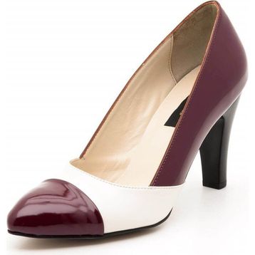 Costo Shoes 63259 Bordo Beyaz Büyük Numara Bayan Ayakkabı