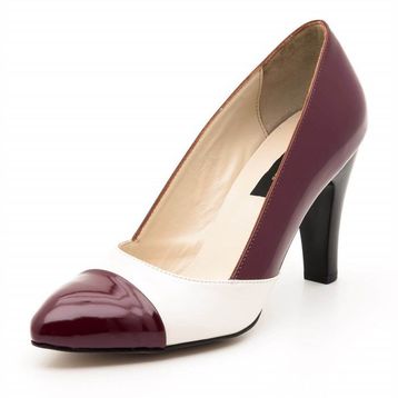 Costo Shoes 63259 Bordo Beyaz Büyük Numara Bayan Ayakkabı