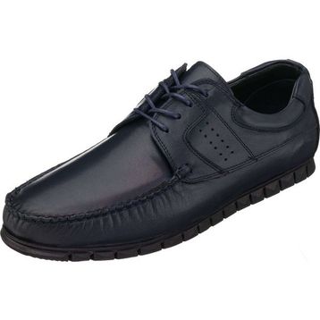 Costo Shoes AG2018 Lacivert Deri Rok Kauçuk Taban Dana Derisi Erkek Ayakkabı