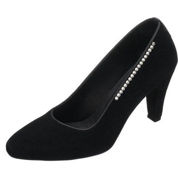 Costo Shoes AYS7986 Siyah Süet Topuklu Özel Seri Kadın Stiletto