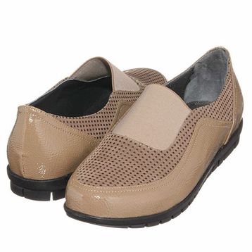 Costo Shoes DRL7019 Vizon 4 Mevsim Gündelik Rahat Geniş Kalıp Büyük Numara Kadın Ayakkabısı