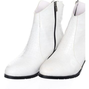 Costo Shoes K1002 Beyaz Anakonda Büyük Numara Bot Çizme