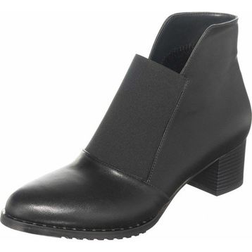 Costo Shoes K155 Lastikli 5 Pont Siyah Kadın Bot
