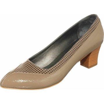 Costo Shoes KDR1207 Vizon Rugan Rahat Geniş Kalıp Özel Seri Büyük Numara Kadın Ayakkabısı