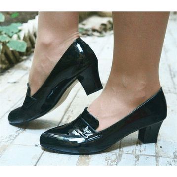 Costo Shoes KDR1266 Siyah Rugan Rahat Geniş Kalıp Özel Seri Büyük Numara Kadın Ayakkabısı