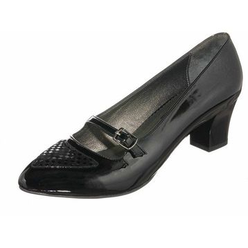 Costo Shoes KDR1616 Siyah Rugan Özel Seri Rahat Geniş Kalıp Büyük Numara Kadın Ayakkabısı