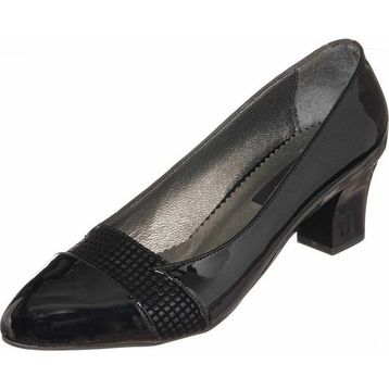 Costo Shoes KDR1813 Siyah Damla Baskılı Büyük Numara Kadın Topuklu Ayakkabı