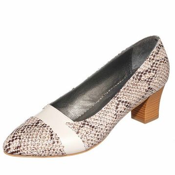 Costo Shoes KDR1813 Yılan Baskılı Büyük Numara rahat Geniş Kalıp Yeni Sezon Kadın Ayakkabı