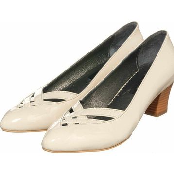 Costo Shoes KDR2333 Kemik Rugan Büyük Numara Klasik Topuklu Ayakkabı