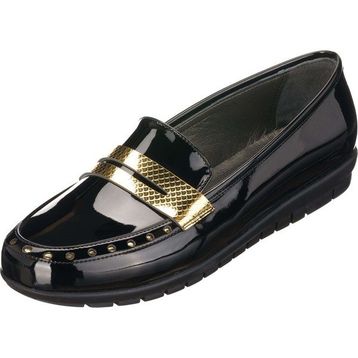Costo Shoes NR1522 41-42-43-44 Siyah Rugan Şık Rahat Kullanıma Uygun Konfort Büyük Numara Kadın Ayakkabı