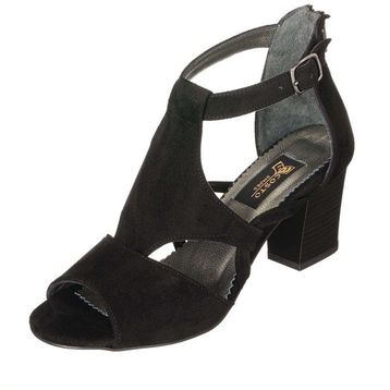 Costo Shoes NR1632 Siyah Süet Rahat ve Geniş Kalıp Özel Seri Kadın Büyük Numara Ayakkabı