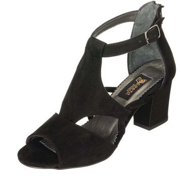 Costo Shoes NR1632 Siyah Süet Rahat ve Geniş Kalıp Özel Seri Kadın Büyük Numara Ayakkabı
