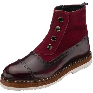 Costo Shoes NVN491 Bordo Erkek Bot