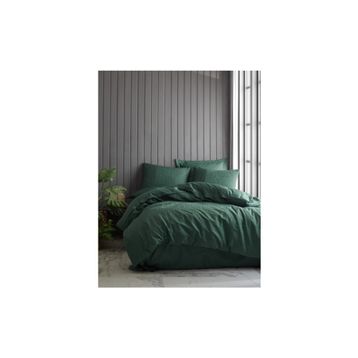 Cotton Box 100x100 cm Hexa Yeşil Jakarlı Saten Çift Kişilik Nevresim Takımı