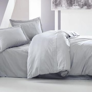 Cotton Box 1182000027052 Elegant Saten Gri Çift Kişilik Nevresim Takımı