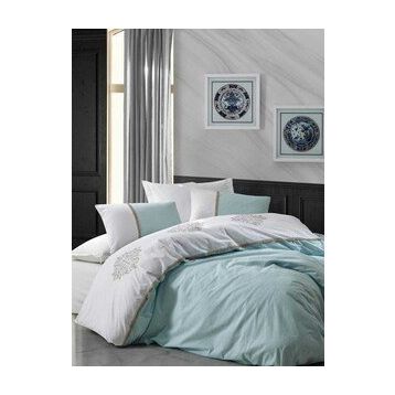 Cotton Box Brode Ranforce Carel Mint Nevresim Takımı