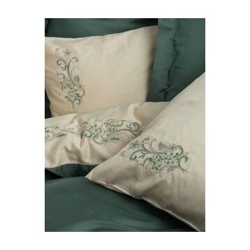 Cotton Box Brode Saten Andy Yeşil Çift Kişilik Nevresim Takımı