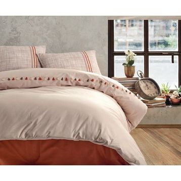 Cotton Box Candy Merri Bej 200x220 cm Çift Kişilik Nevresim Takımı