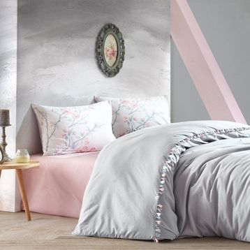 Cotton Box Candy Ranforce Linda Pudra Çift Kişilik Nevresim Takımı
