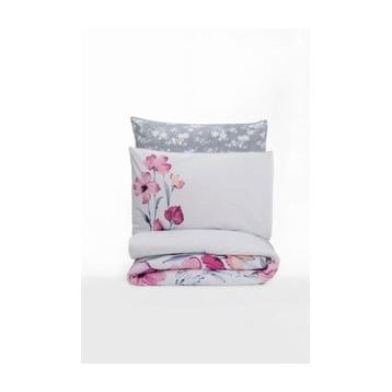 Cotton Box Carla Gri Tek Kişilik 160x220 cm Nevresim Takımı