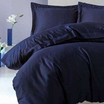 Cotton Box Elegant Lacivert Çift Kişilik Nevresim Takımı